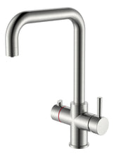 Load image into Gallery viewer, Pro 3 in 1 Instant Boiling Water Tap Brushed Nickel D Shape