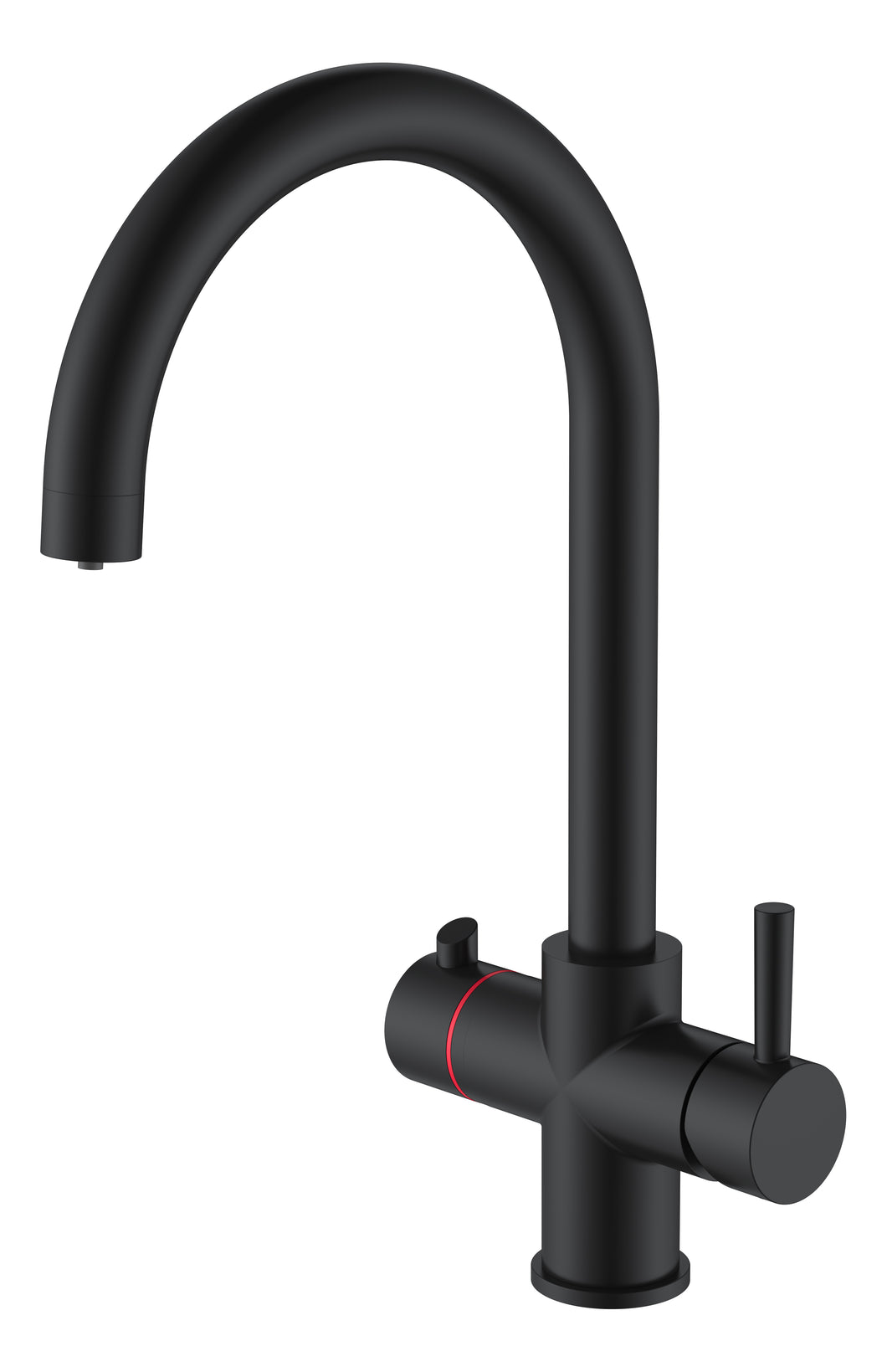 Pro 3 in 1 Instant Boiling Water Tap Black C Shape