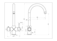 Load image into Gallery viewer, Pro 3 in 1 Instant Boiling Water Tap Copper C Shape
