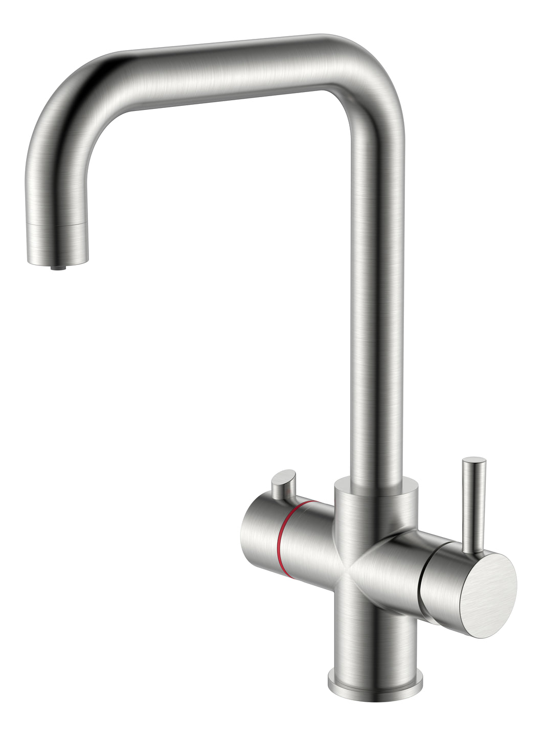 Pro 3 in 1 Instant Boiling Water Tap Brushed Nickel D Shape