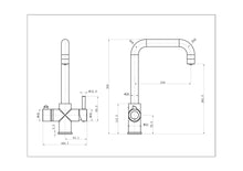 Load image into Gallery viewer, Pro 3 in 1 Instant Boiling Water Tap Chrome D Shape
